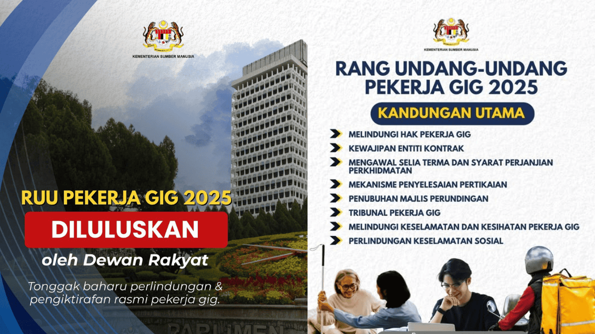RUU Pekerja Gig 2025 – Objektif & Kandungan Utama
