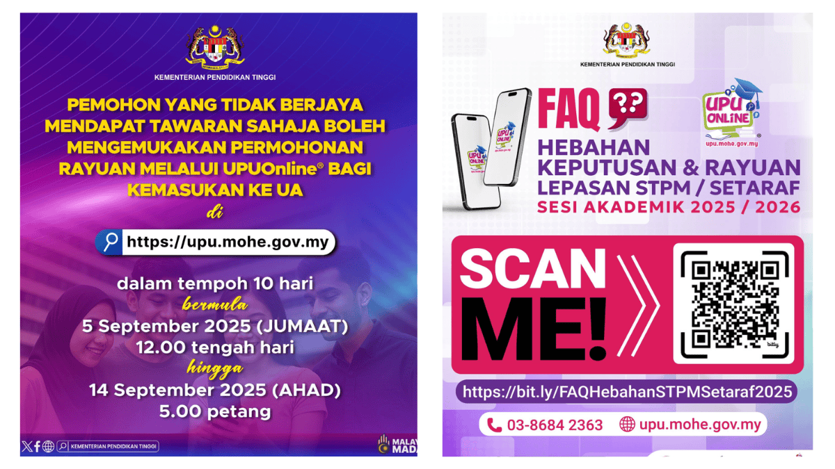 STPM Graduate Appeal / Session académique équivalent 2025/2026