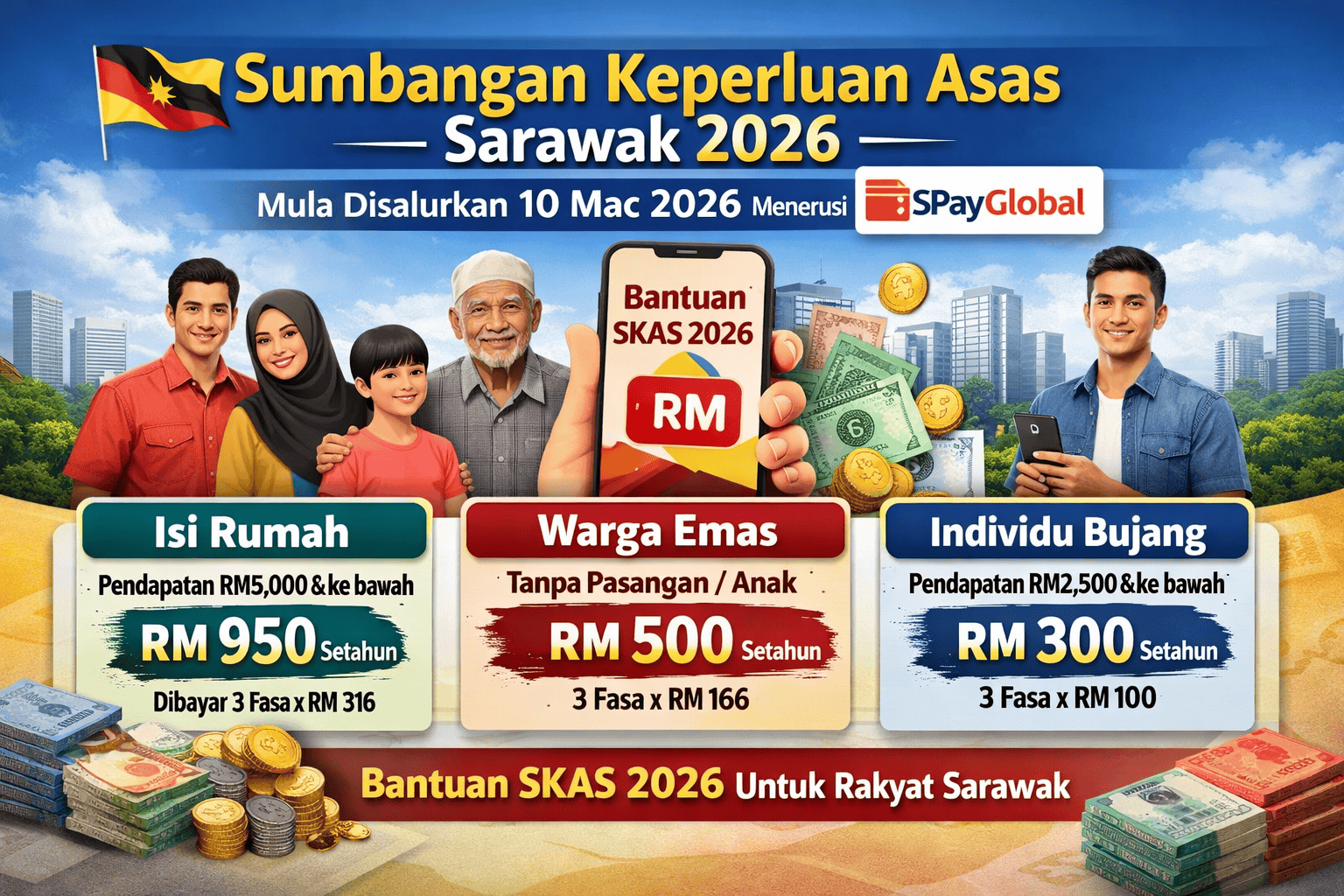 SKAS 2026 (Contribution aux besoins fondamentaux du Sarawak)