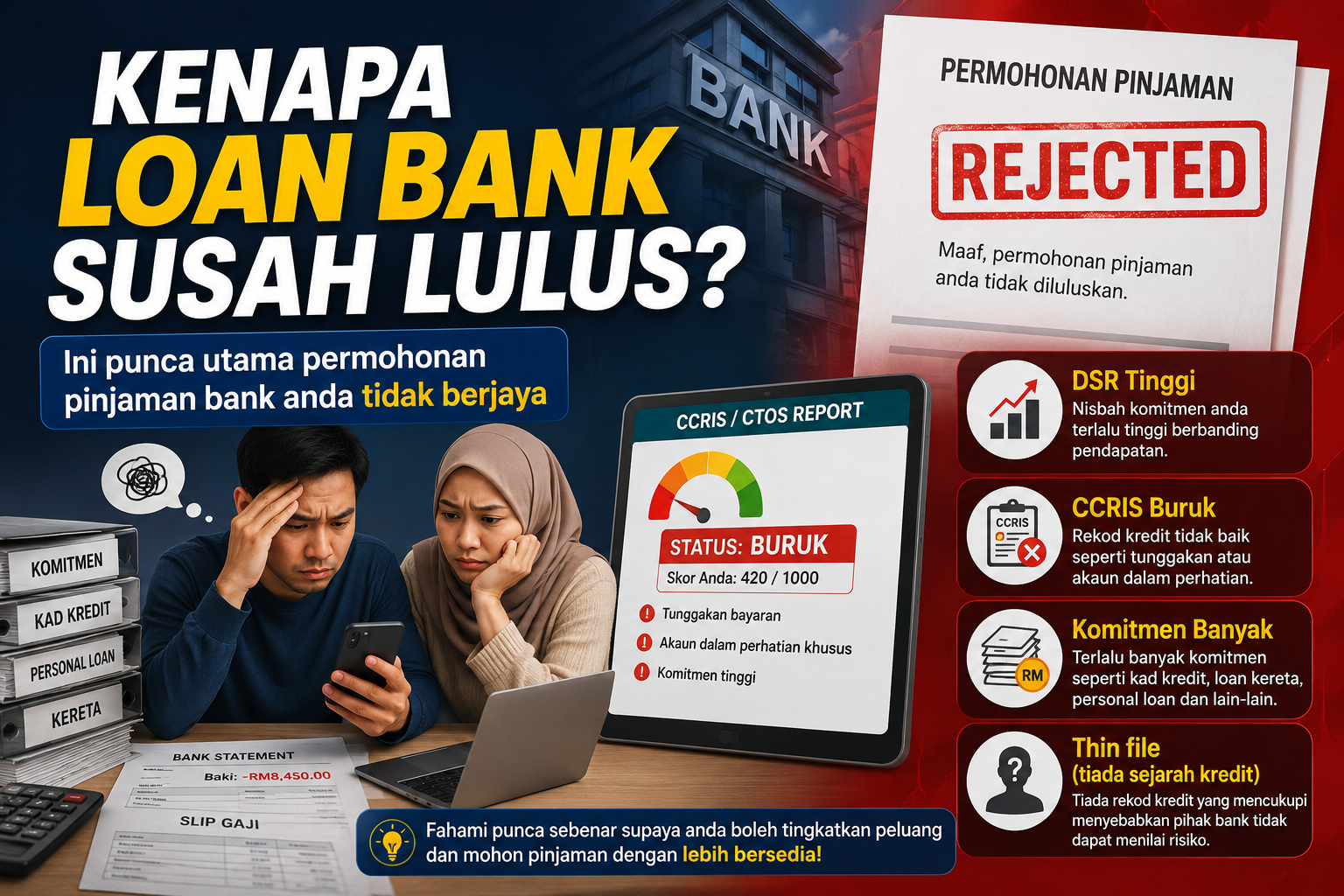 Kenapa Loan Bank Susah Lulus, Ini Sebab Utama