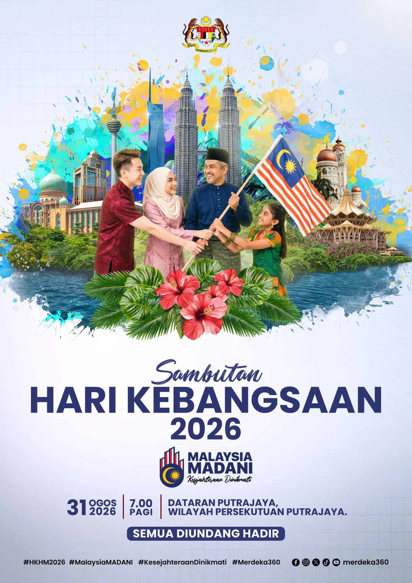 Sambutan Hari Kebangsaan 2026 – Tarikh, Lokasi, Aktiviti, Penutupan Jalan
